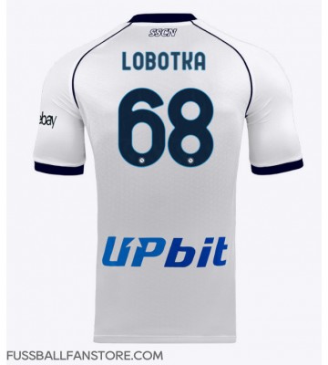 SSC Napoli Stanislav Lobotka #68 Replik Auswärtstrikot 2023-24 Kurzarm